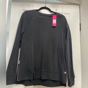 Lilly Pulitzer Onyx Beachcomber Pullover with zips on each side